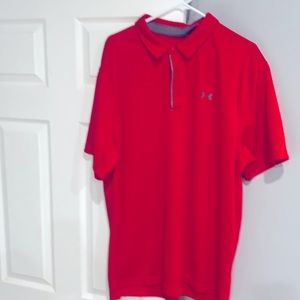 UNDER ARMOUR Men's  Polo Shirt XXL Red